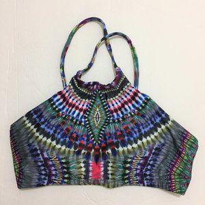 Pilyq Multicolor High-Neck Bikini Top